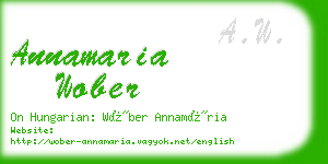 annamaria wober business card